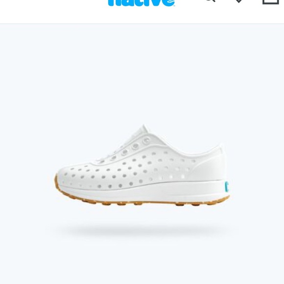 Native Kids Water Shoes - White and Tan - Picture 1 of 14